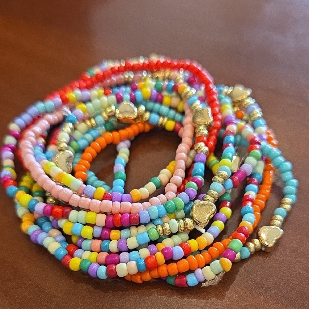 Colorful Beaded Bracelet Set